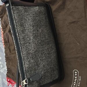 Coach Auth. Demi Bleeker Wool And Leather